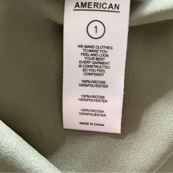 Good American Jungle Print Cowl Neck Green Bias Midi Slip Dress Size Small - Picture 7 of 11